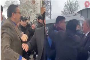Altındağ Belediye Başkanı Veysel Tiryaki'den Sendikacılara Yumruklu Saldırı