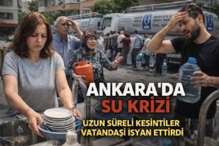 Ankara'da 1 Aydır Süren Su Kesintileri Tepki Çekiyor ABB ve ASKİ Eleştiriliyor