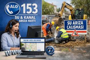 Su ve Kanal Arızaları İçin ALO 153 Hattı Ankara'da Su Arıza Bildirimi